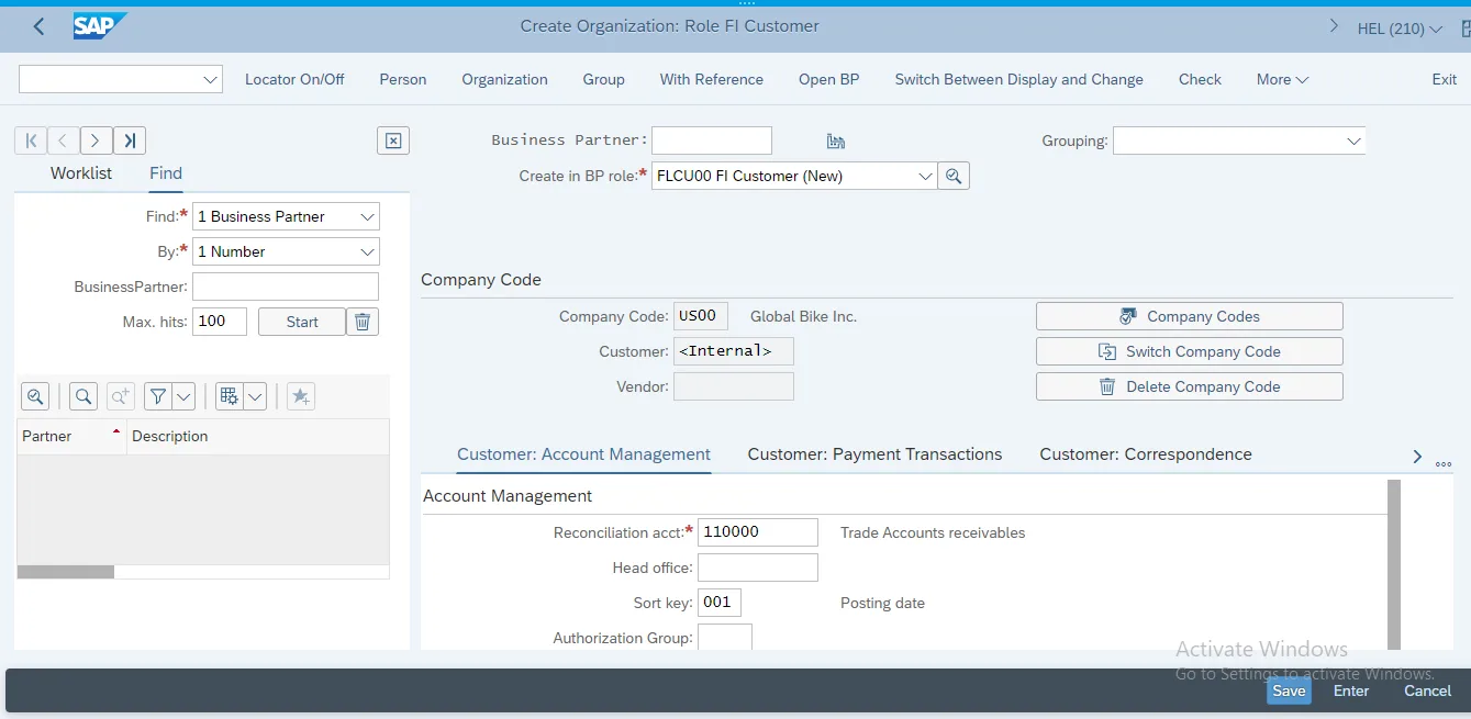 SAP SD Customer Payment Transactions
