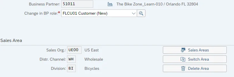 SAP SD Sales Organization Configuration