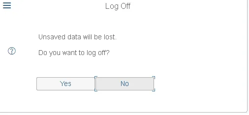 SAP Logout Options
